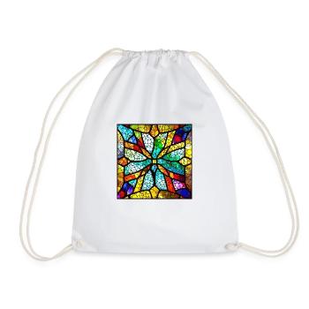 Stained Glass Window - Drawstring Bag - white - Front