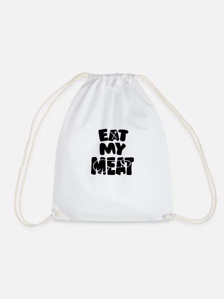 Eat my Meat - Turnbeutel - Weiß