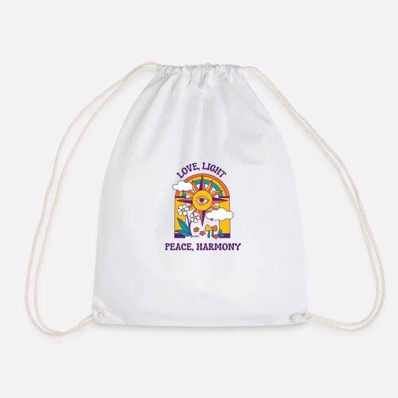 spiritual quote - Drawstring Bag - white