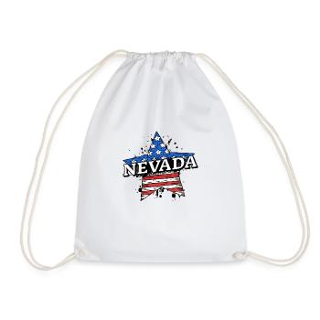 Nevada - États-Unis - États-Unis d’Amérique - Canada - Sac de sport léger - blanc - Devant