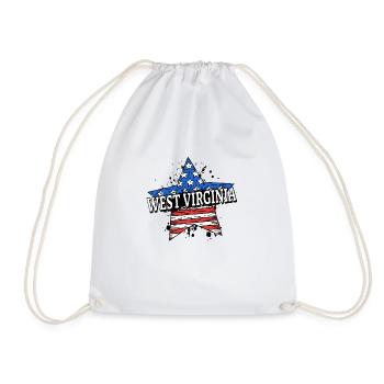 West Virginia - USA - United States of America - Turnbeutel - Weiß - Vorne
