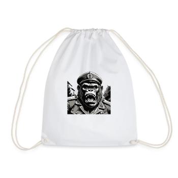 General Gorilla - Turnbeutel - Weiß - Vorne