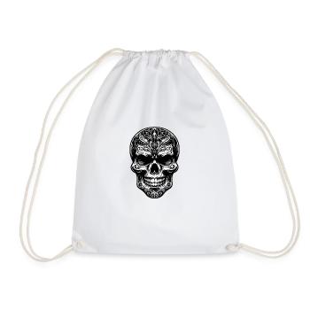 Dessin noir et blanc - Sac de sport léger - blanc - Devant