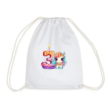 Birthday birthday party birthday gift born - Drawstring Bag - white - Front