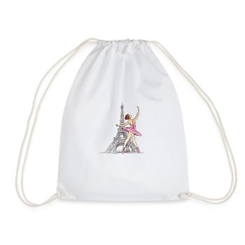 danseuse de ballet à Paris - Sac de sport léger - blanc - Devant
