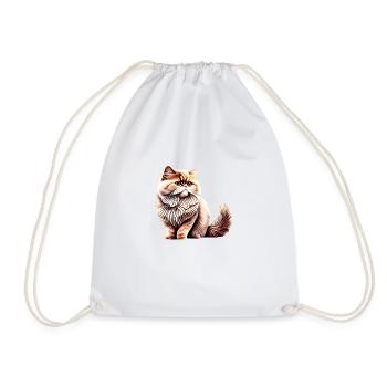 Chat persan, matou ou chat, chat domestique, propriétaire de chat, chat - Sac de sport léger - blanc - Devant
