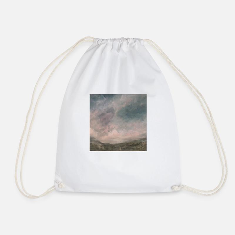 Abstrakter Himmel rosa - Turnbeutel - Weiß