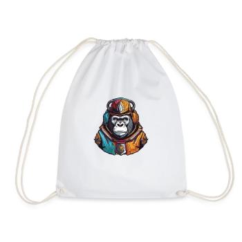 Gorille - Sac de sport léger - blanc - Devant