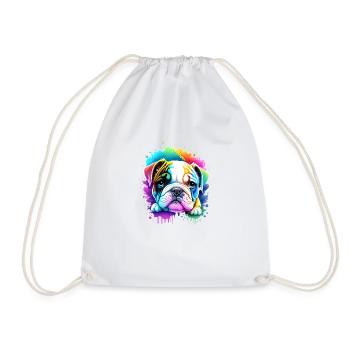 Bouledogue Chiens Propriétaire De Chien Propriétaire De Chien - Sac de sport léger - blanc - Devant