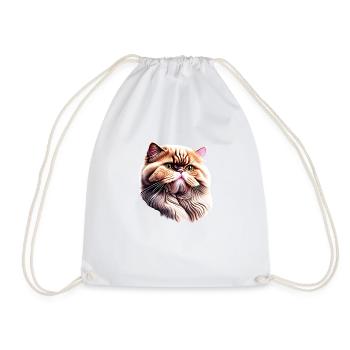 Chat, Propriétaire De Chat, Animal De Compagnie, Chat Domestique, Chaton - Sac de sport léger - blanc - Devant