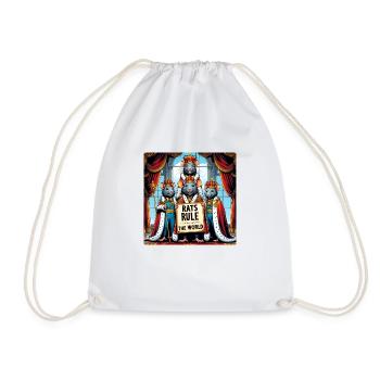 Rat Kings - Drawstring Bag - white - Front