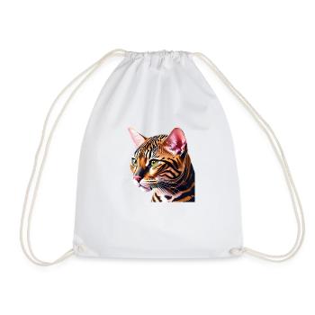 Chat, Propriétaire De Chat, Animal De Compagnie, Chat Domestique, Chaton - Sac de sport léger - blanc - Devant