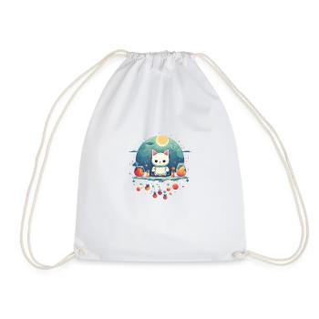 Cat Science - Drawstring Bag - white - Front