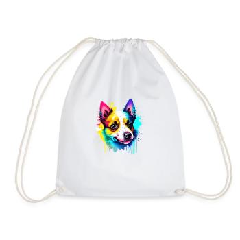 Propriétaire de chien Chien Yorkshire Terrier chiot - Sac de sport léger - blanc - Devant