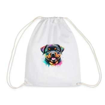 Rottweiler Chien Rottweiler Chien Propriétaire Chiens - Sac de sport léger - blanc - Devant