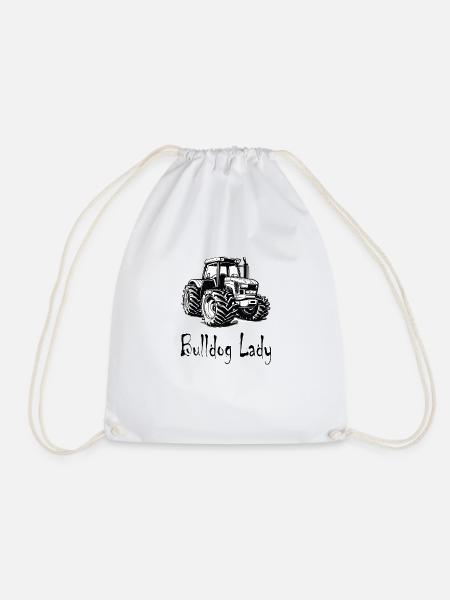 Bulldog Lady - Turnbeutel - Weiß