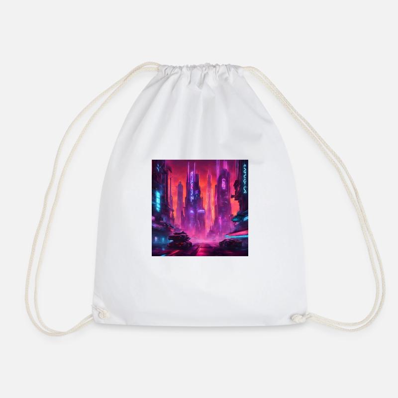 Neon Nexus Shirt - Turnbeutel - Weiß