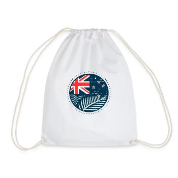 Neuseeland Aotearoa Kiwi 7 - Turnbeutel - Weiß - Vorne
