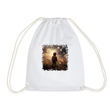 Carefree childhood - Drawstring Bag - white - Front