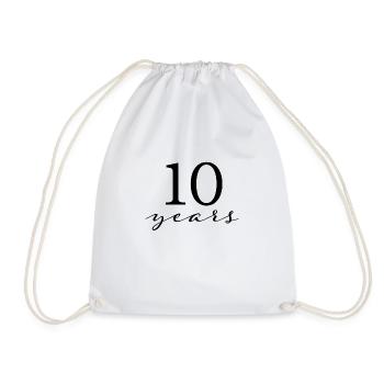 10 années - Sac de sport léger - blanc - Devant