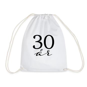 30 ans - Sac de sport léger - blanc - Devant