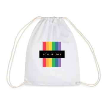 L’amour de toutes les couleurs ! LGBTQ+ - Sac de sport léger - blanc - Devant