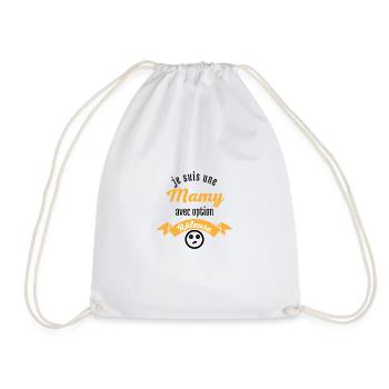 mamie avec option raleuse - Sac de sport léger - blanc - Devant