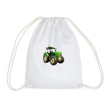 Tracteur moderne Tracteur - Sac de sport léger - blanc - Devant