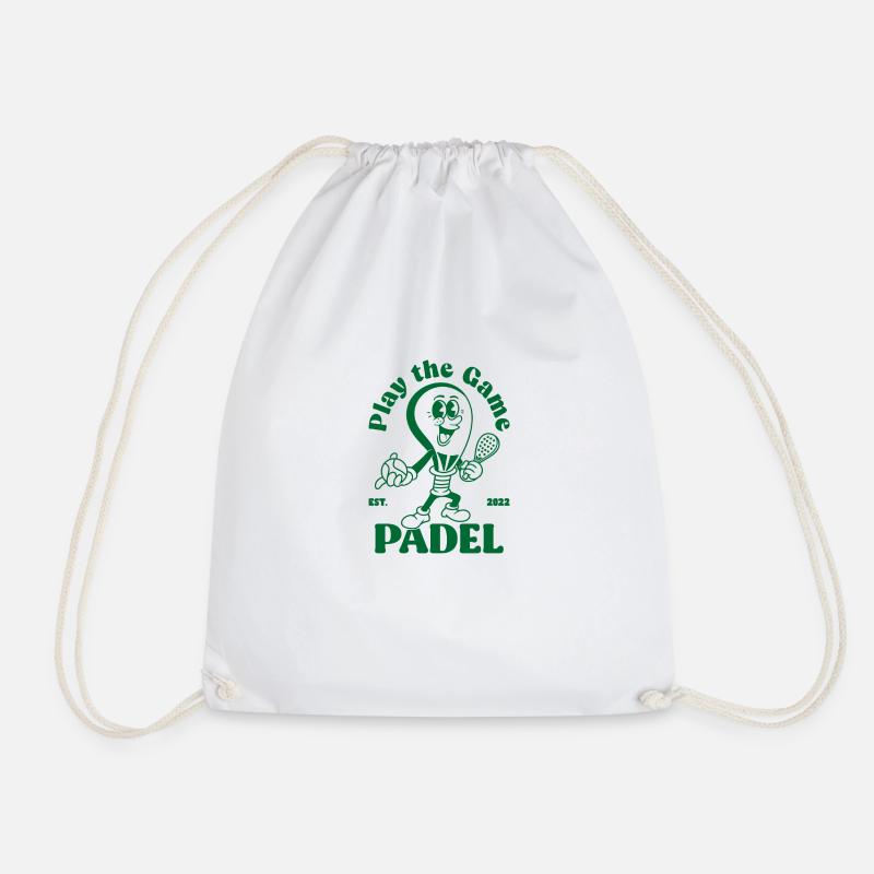 Play the game Padelshirt - Drawstring Bag - white