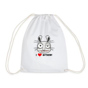 Funny Bunny - Turnbeutel - Weiß - Vorne