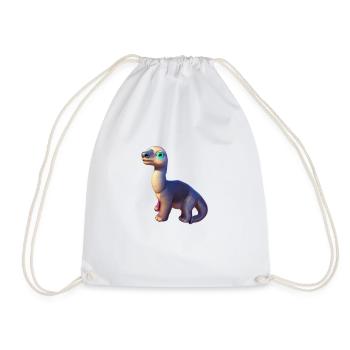 Dinosaurier - Turnbeutel - Weiß - Vorne