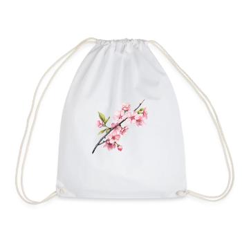 Sakura Spring - Drawstring Bag - white - Front