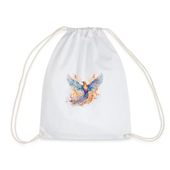 Oiseau de paradis - Sac de sport léger - blanc - Devant