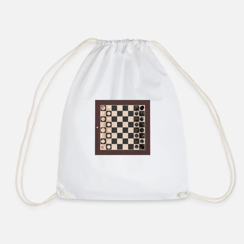 Chessboard - Turnbeutel - Weiß