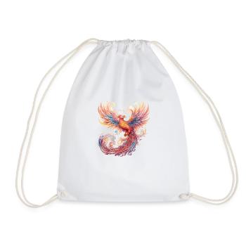 Fantasy Phoenix - Drawstring Bag - white - Front