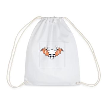 Bat - Drawstring Bag - white - Front