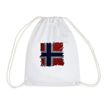 Norwegen Norwegen Flagge Skandinavien Norden Tor Viking - Turnbeutel - Weiß - Vorne