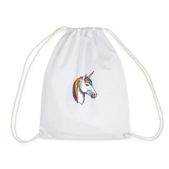 Licorne pixélisée licorne pixel, création mythique - Sac de sport léger - blanc - Devant