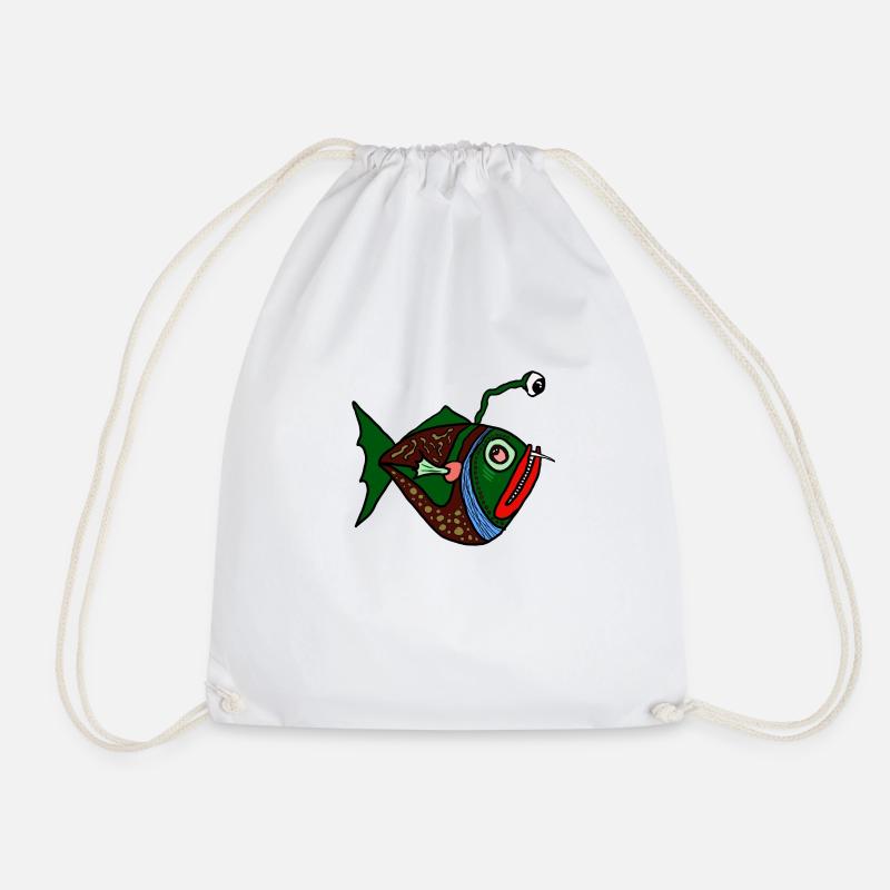 Fisch - Turnbeutel - Weiß