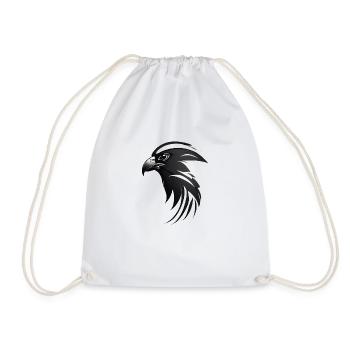 Aigle Oiseau de proie tête - Sac de sport léger - blanc - Devant