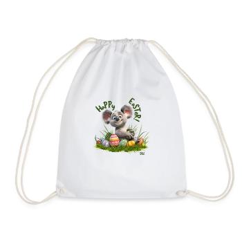 Frohe Ostern - Turnbeutel - Weiß - Vorne