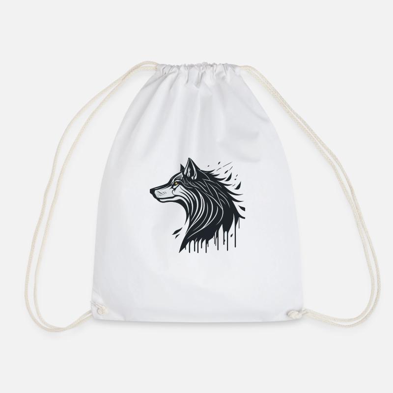 Wolf - Turnbeutel - Weiß