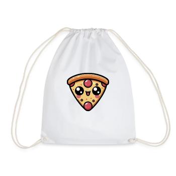 Pizza Chibi Kawaii Mignonne - Sac de sport léger - blanc - Devant