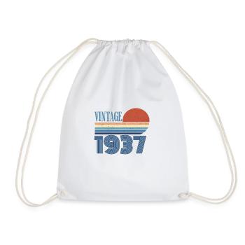 Vintage 1937 - Drawstring Bag - white - Front