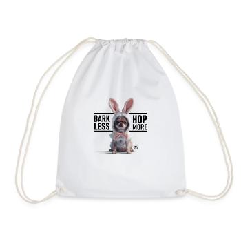 Aboyer moins, hop plus : le Chihuahua-bbit ! - Sac de sport léger - blanc - Devant