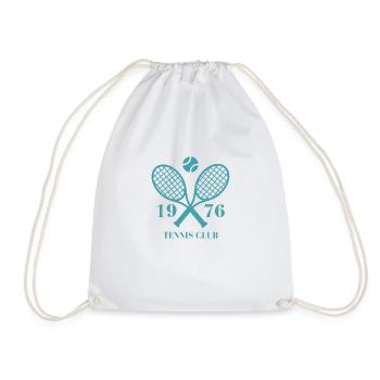 1976 Tennis Club - Drawstring Bag - white - Front