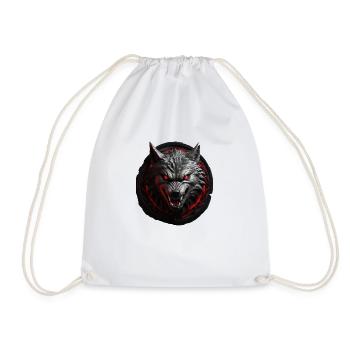 Loup du diable - Sac de sport léger - blanc - Devant