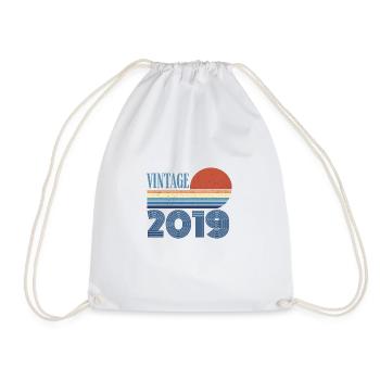 Jahrgang 2019 - Turnbeutel - Weiß - Vorne