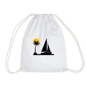 Sail - Drawstring Bag - white - Front