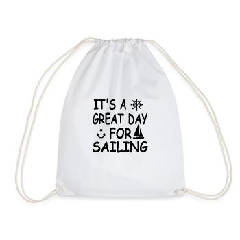 Sail - Drawstring Bag - white - Front